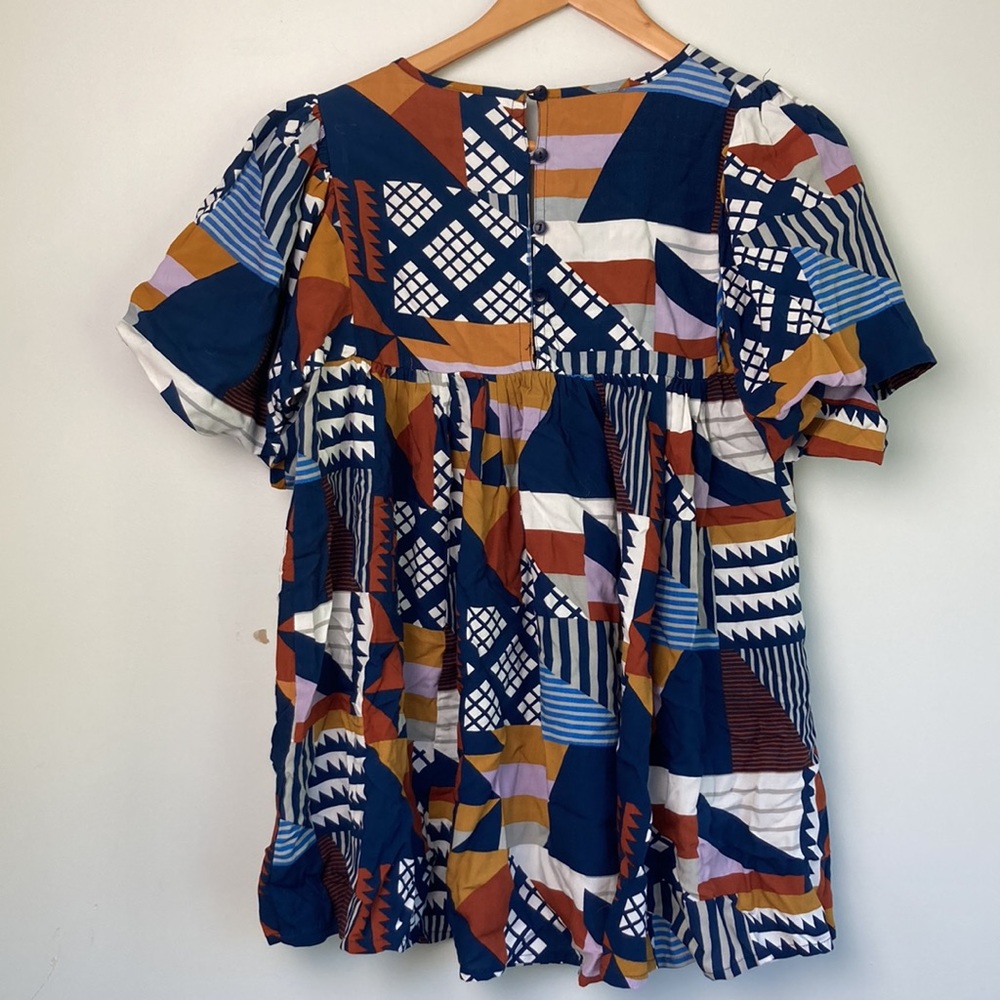 PORRIDGE {Anthropologie} |Ventura Abstract Blouse sz XS - Picture 7 of 7